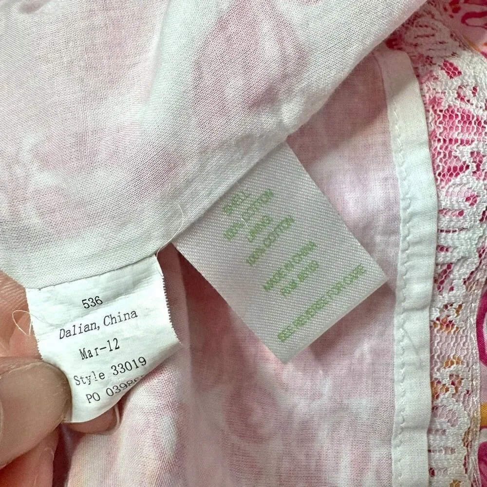 Lilly Pulitzer Lynnie Skirt Scallop Hem Hotty Pink Sailors Valentine Mini Size 2